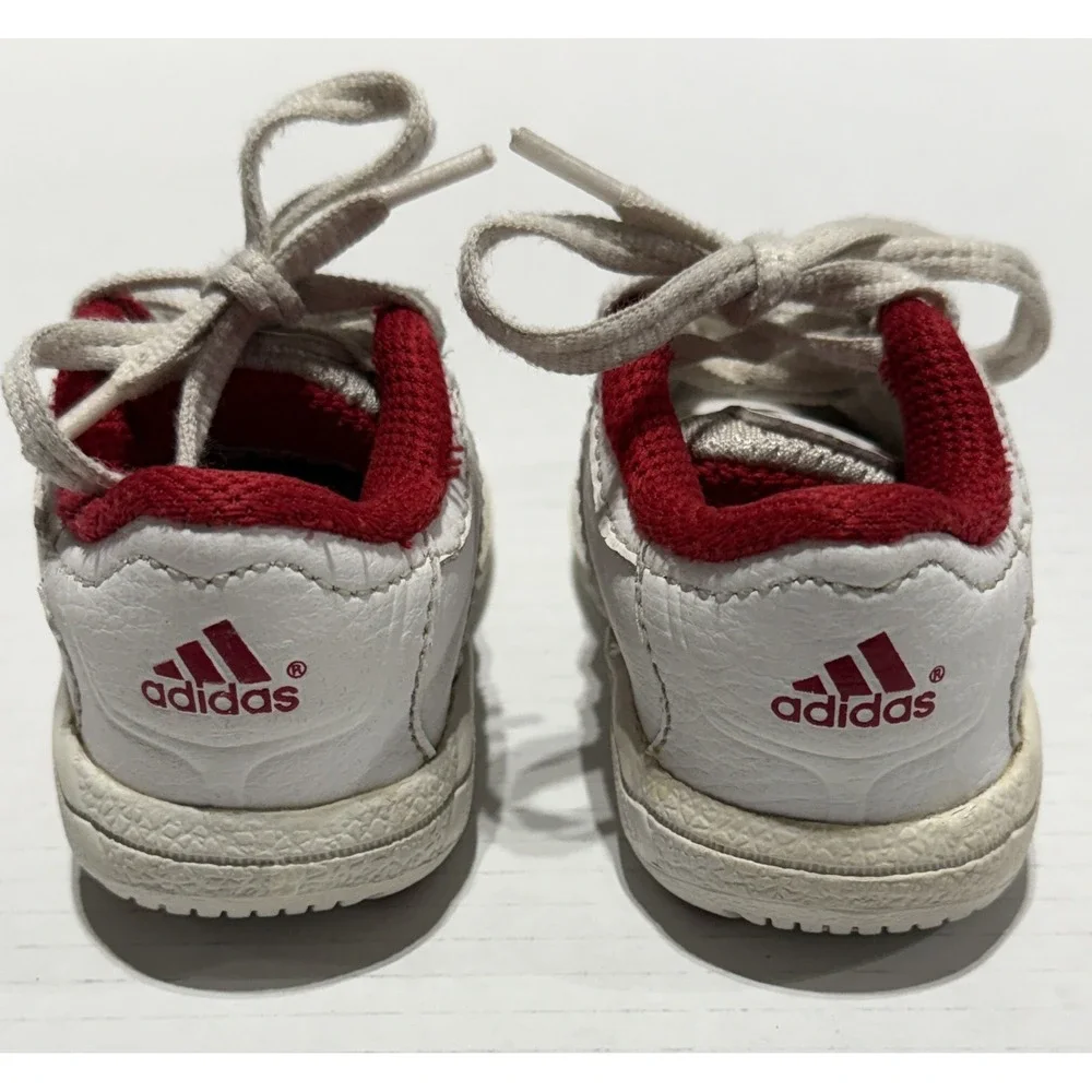 ADIDAS SUPERSTAR adiFIT - Vintage Red & White Rubber Toe Shoes - Toddler Size 4K